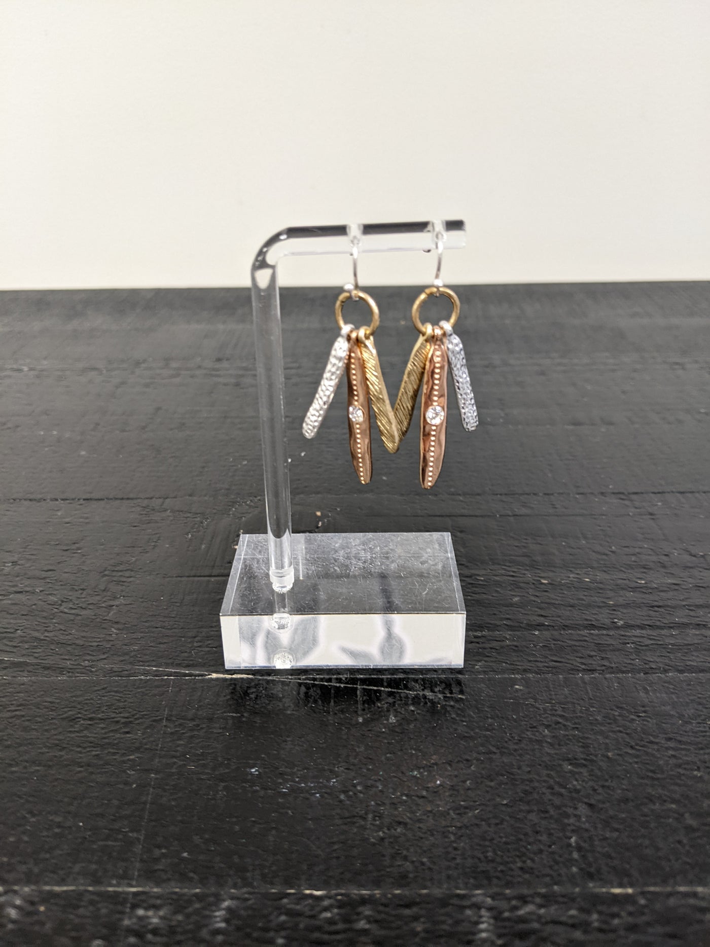 Textured Dangle Earrings