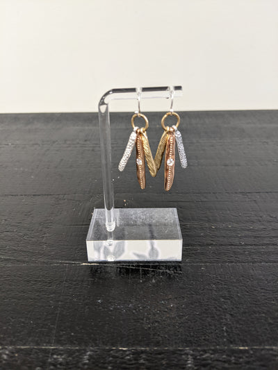 Textured Dangle Earrings