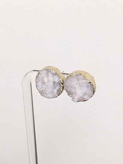 Druzy Stone Post Earrings