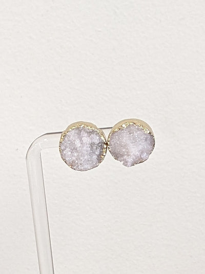 Druzy Stone Post Earrings