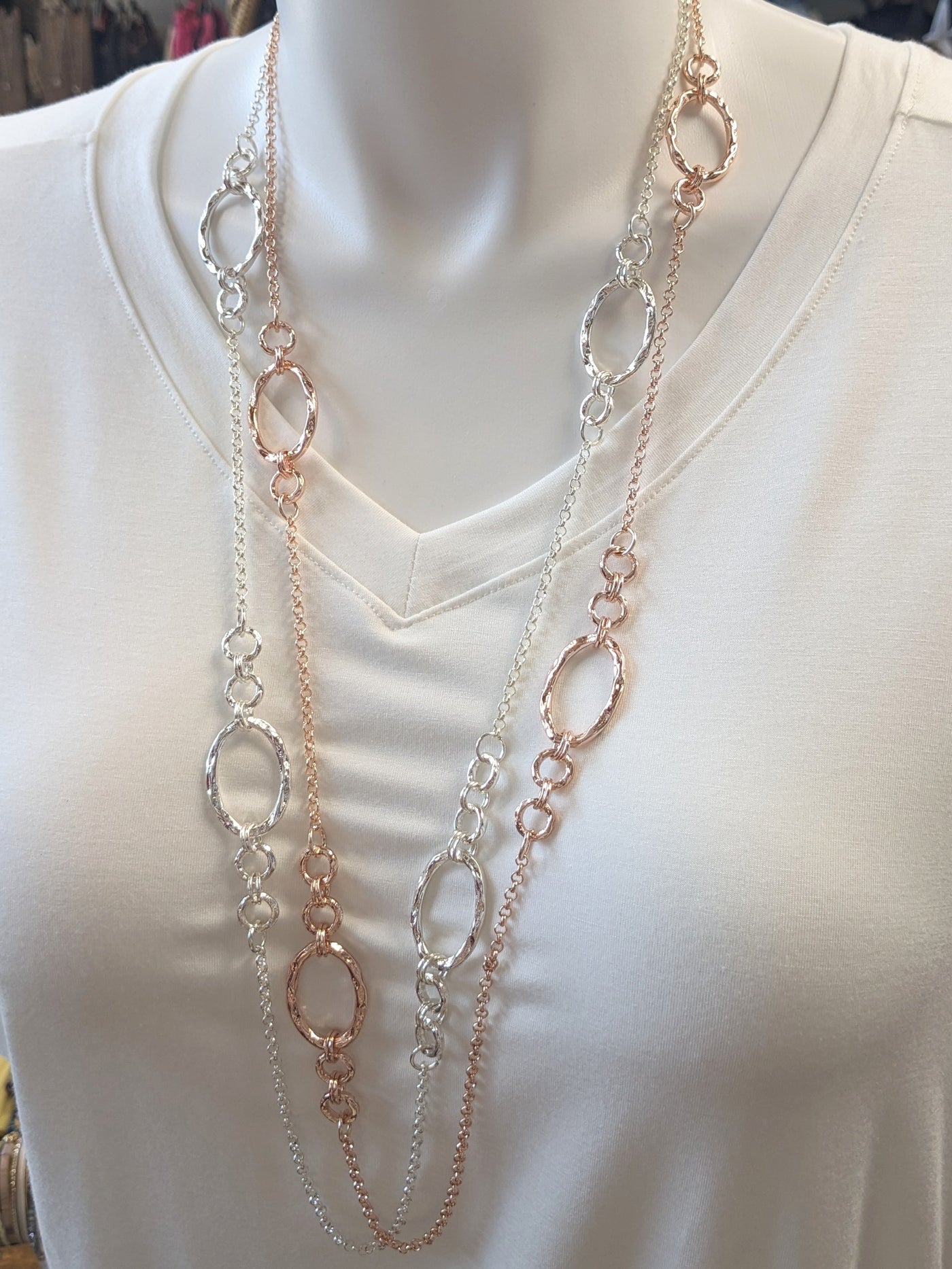 Hammered Metal Necklace