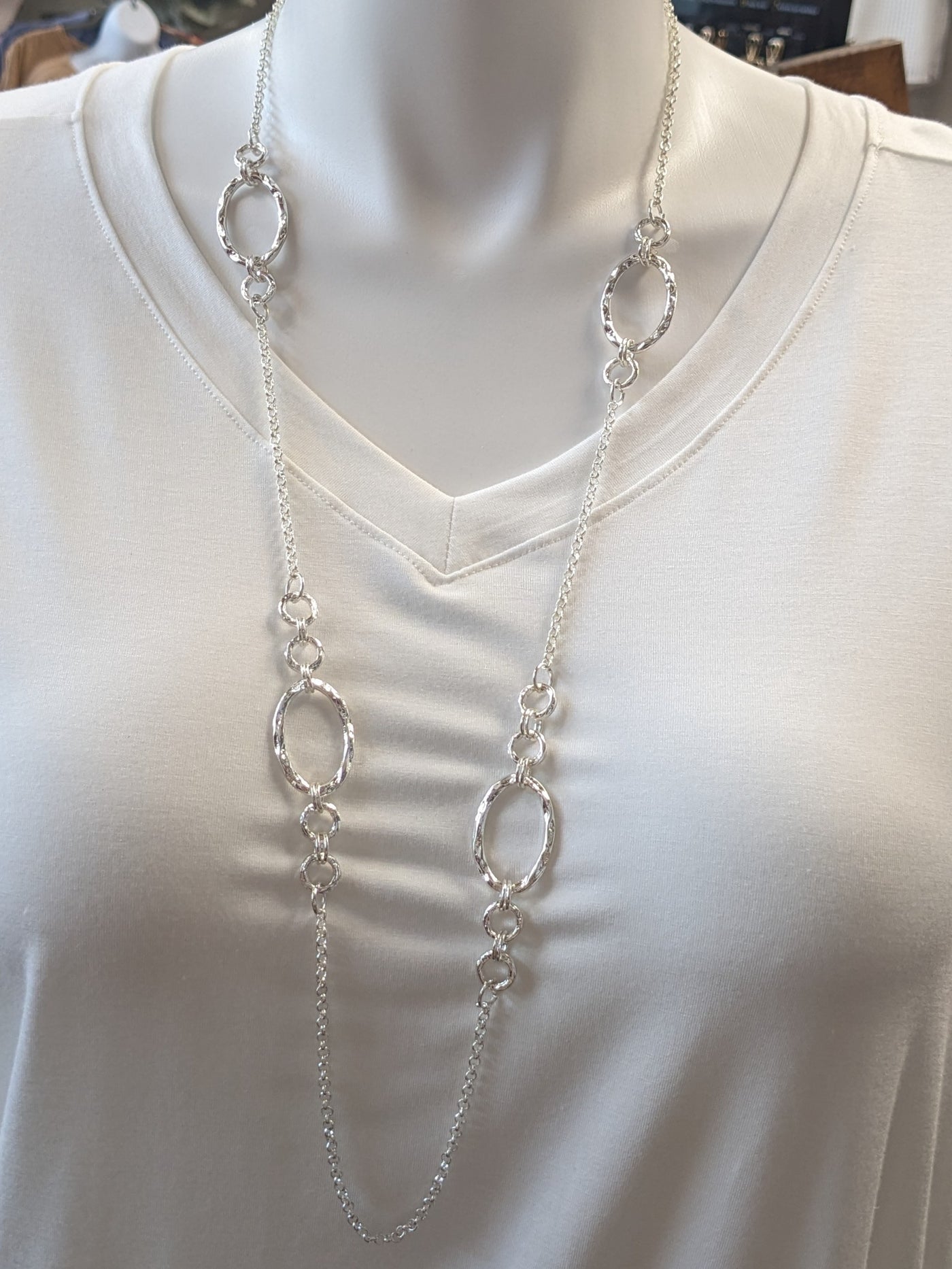 Hammered Metal Necklace