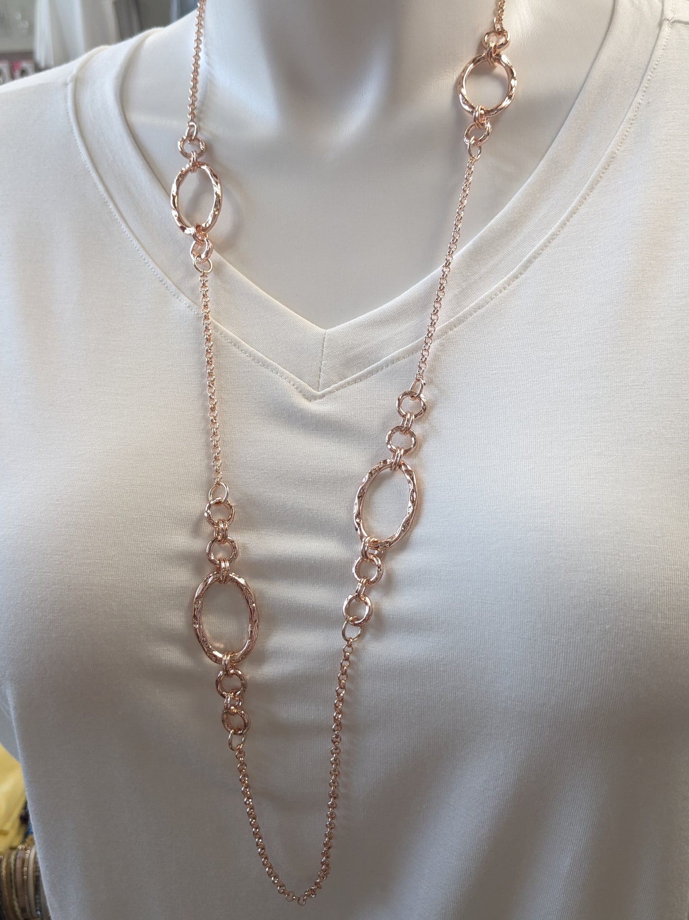 Hammered Metal Necklace