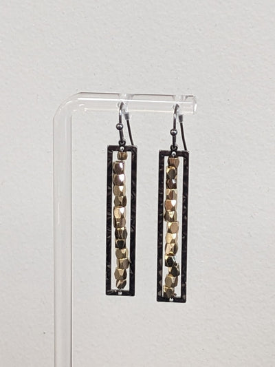 Beaded Bar Earrings