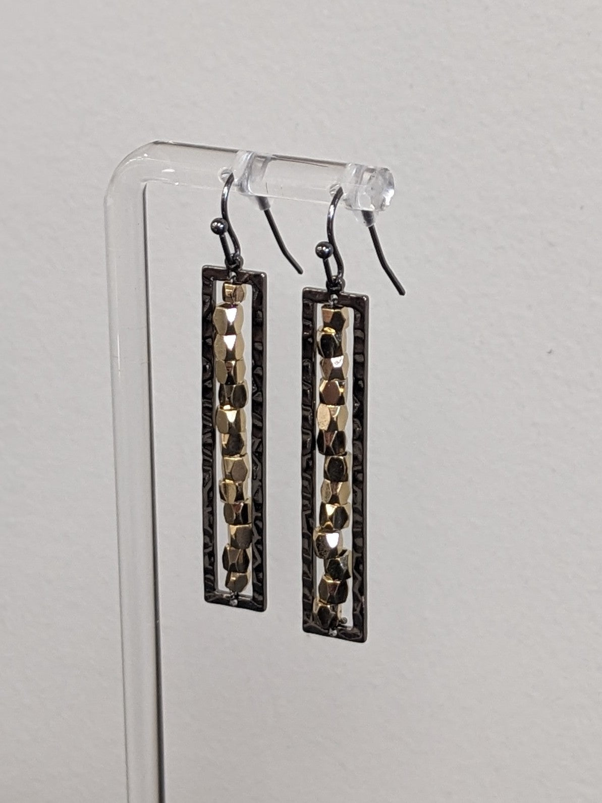 Beaded Bar Earrings