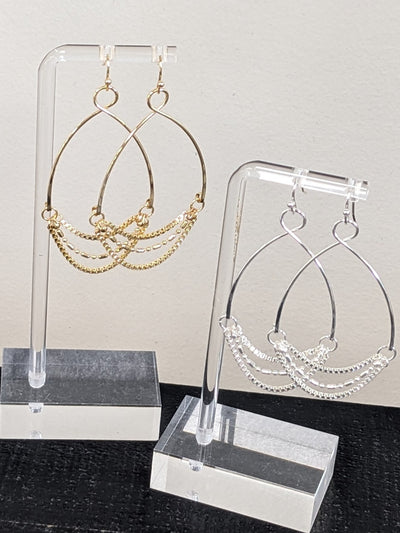 Teardrop Chain Earrings