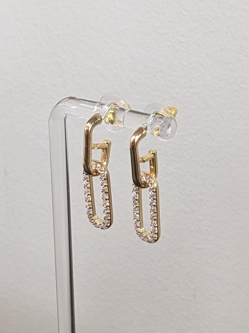 Pave Chain Link Earrings