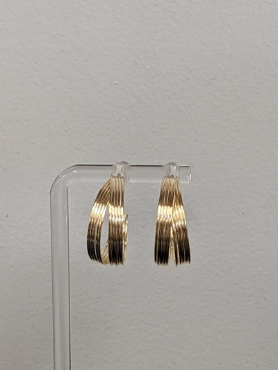 Gold Dipped Wire Hoops