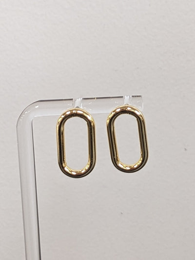 Oval Post Earrings