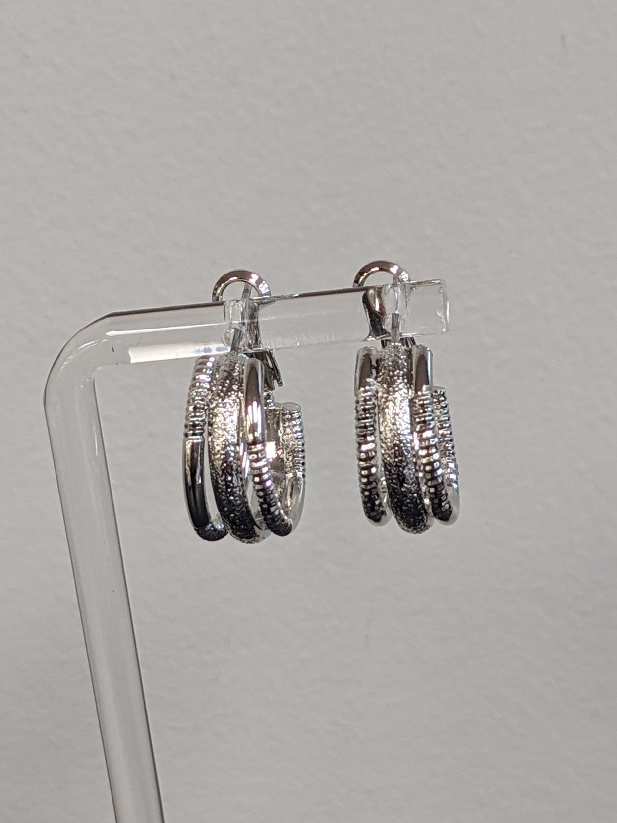 Multi Silver Hoops