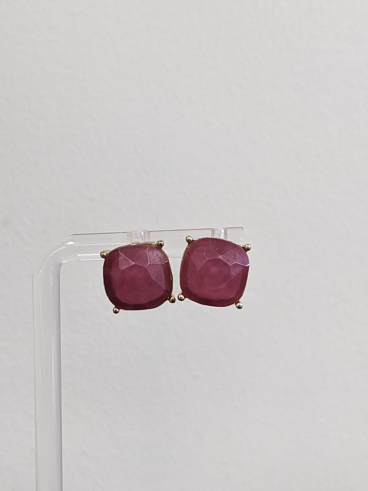 Cushion Post Earrings