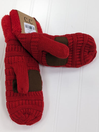 C.C Fleece Lined Mittens