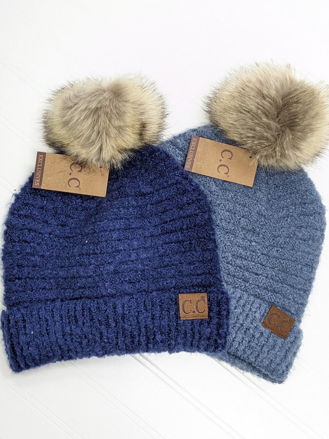 C.C Soft Fleece Pom Beanie