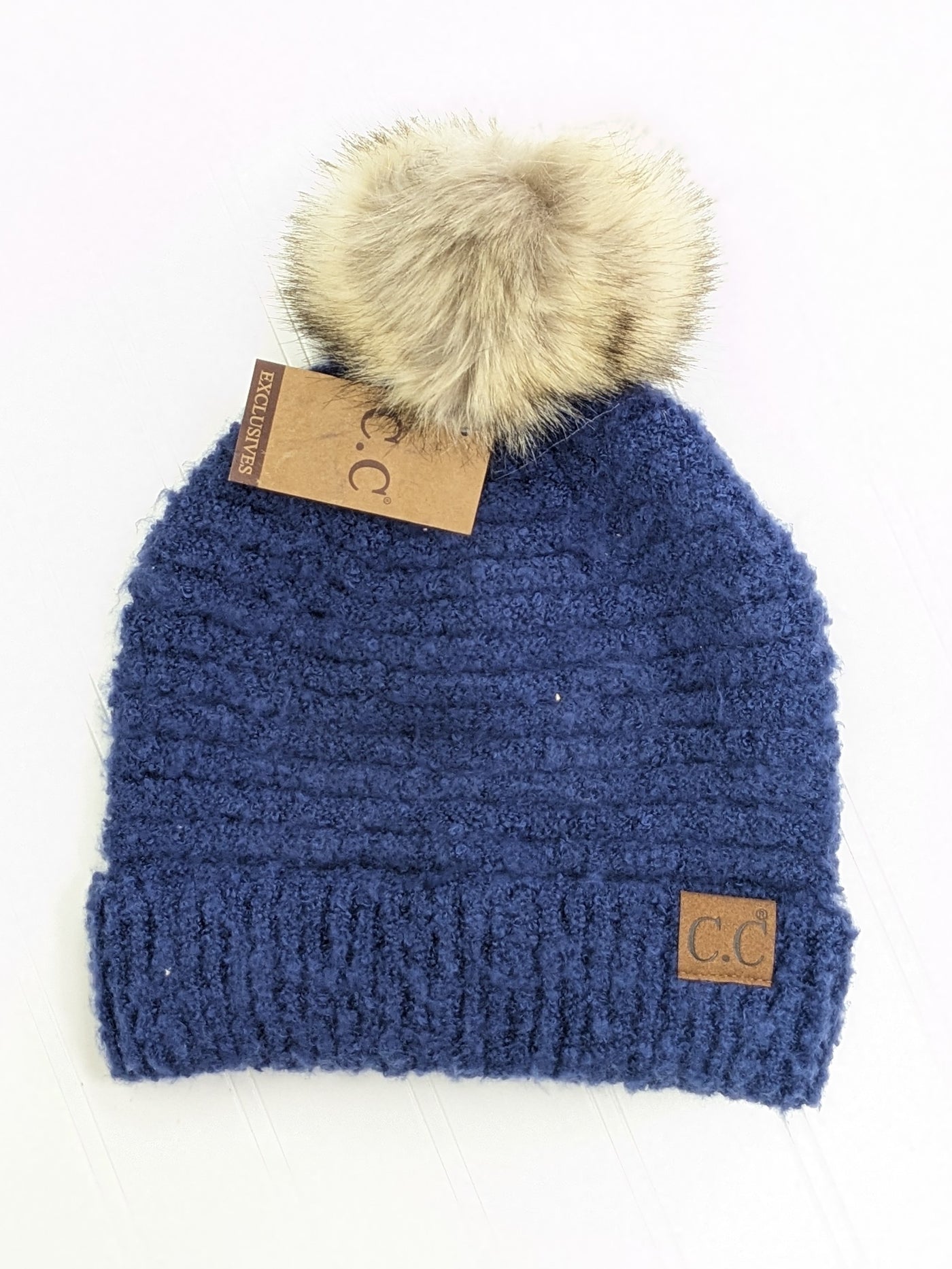 C.C Soft Fleece Pom Beanie