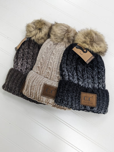 C.C Ombre Pom Beanie