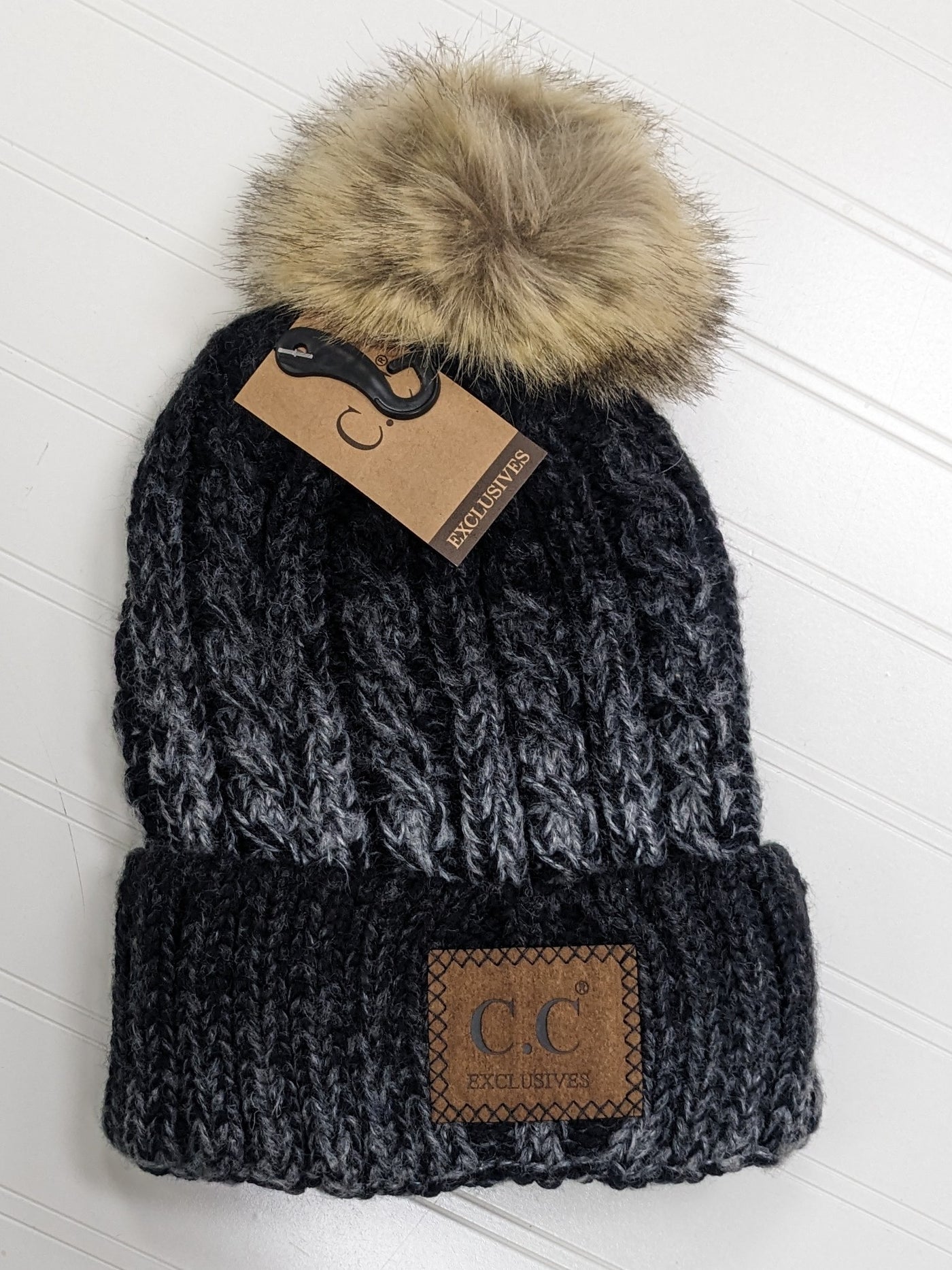 C.C Ombre Pom Beanie