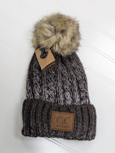 C.C Ombre Pom Beanie