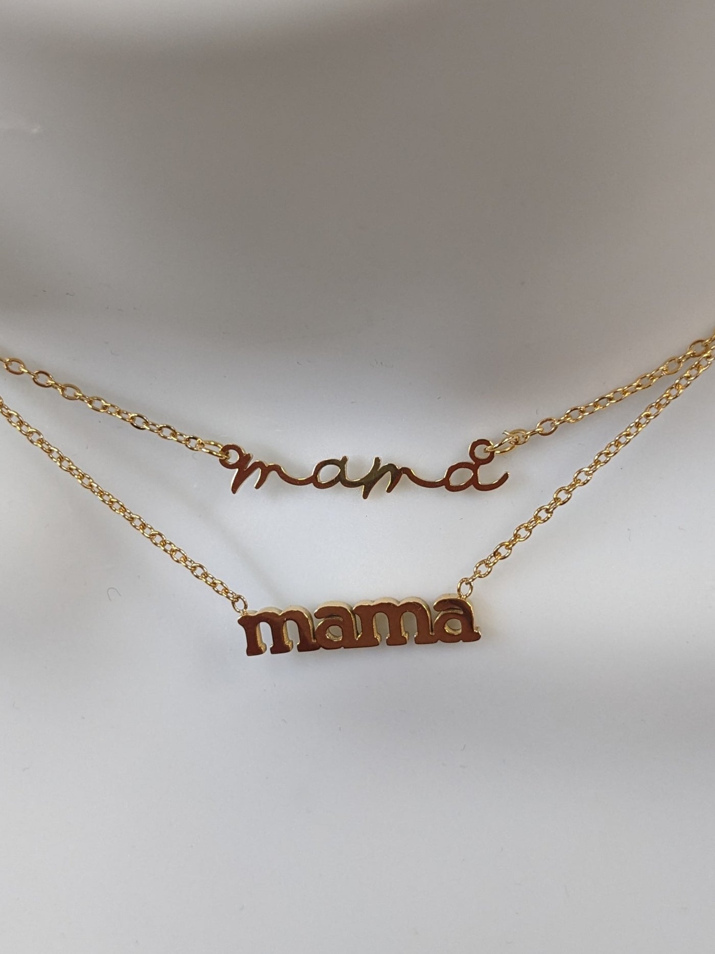 Stainless Steel Mama Necklace