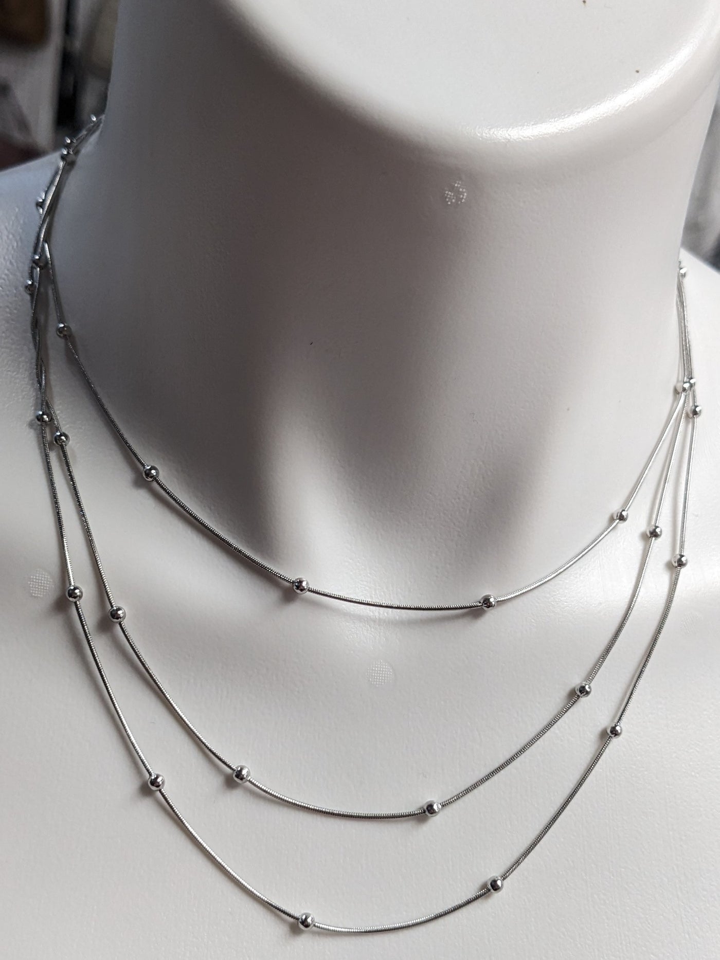 Stainless Steel Layered Necklace