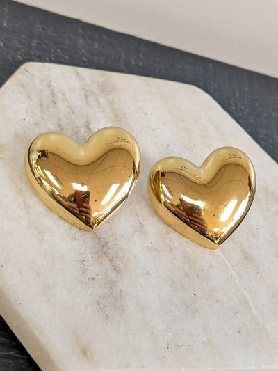 Stainless Steel Balloon Heart Stud