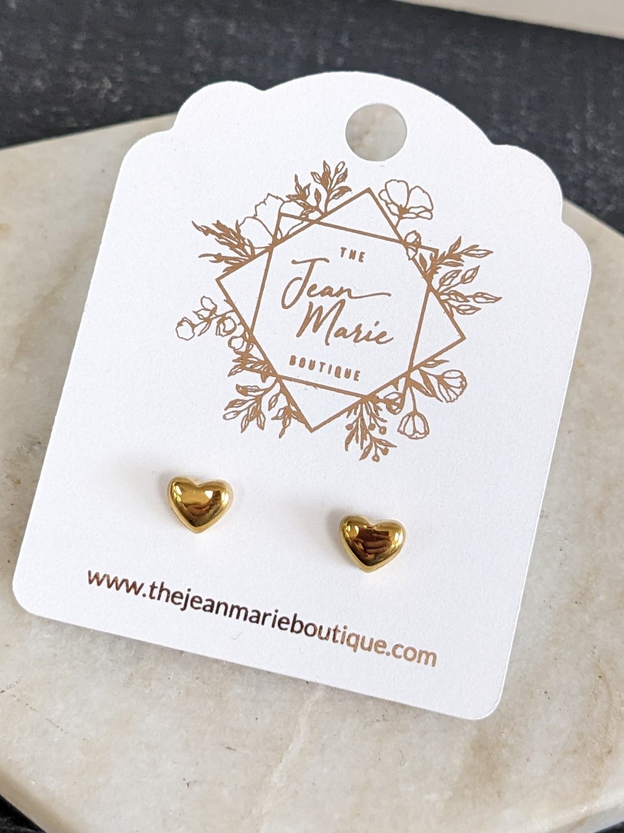 Stainless Steel Heart Stud