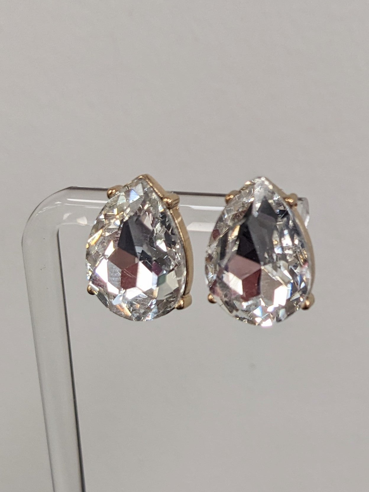 Chunky Teardrop Post Earrings