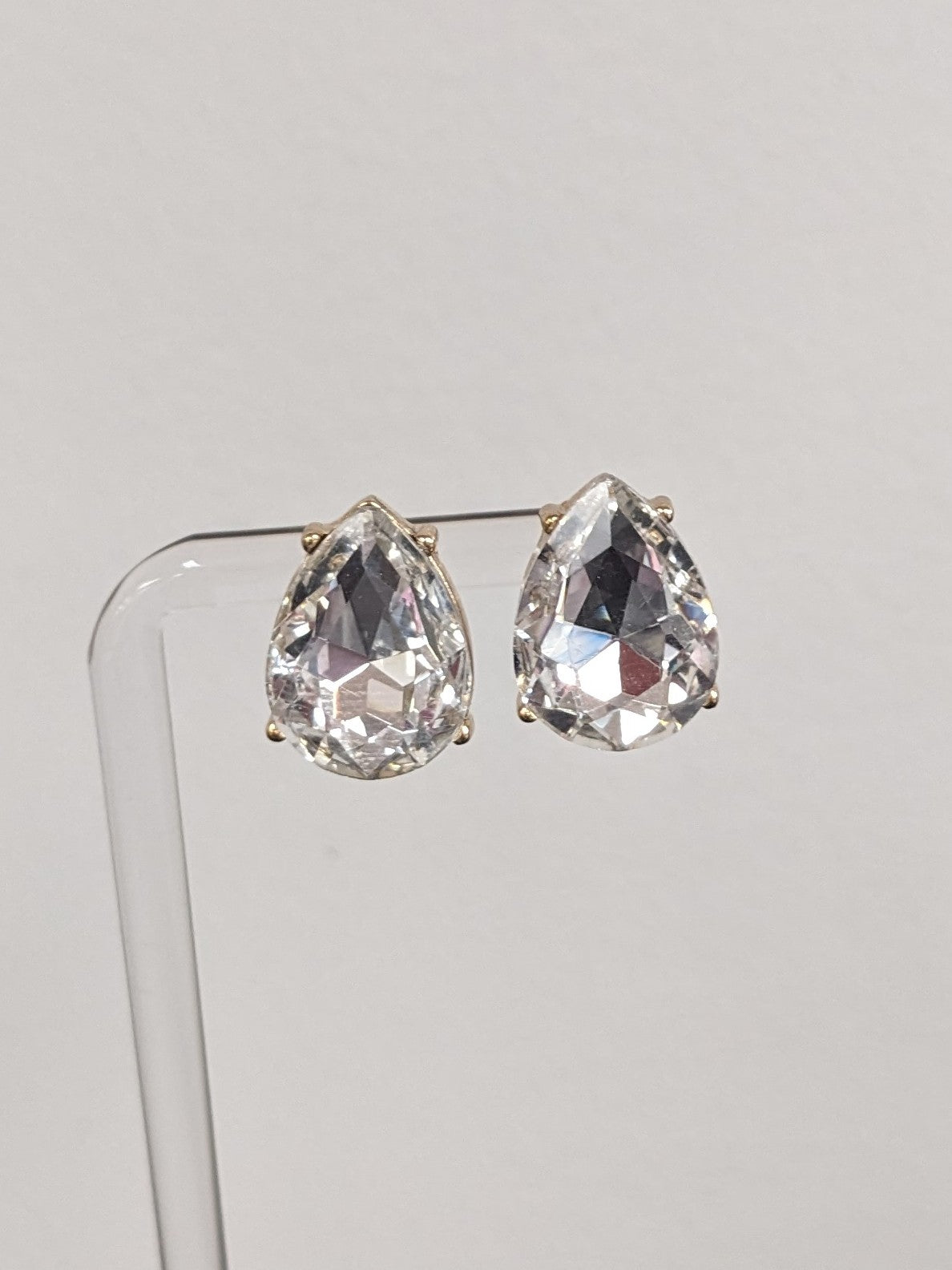 Chunky Teardrop Post Earrings