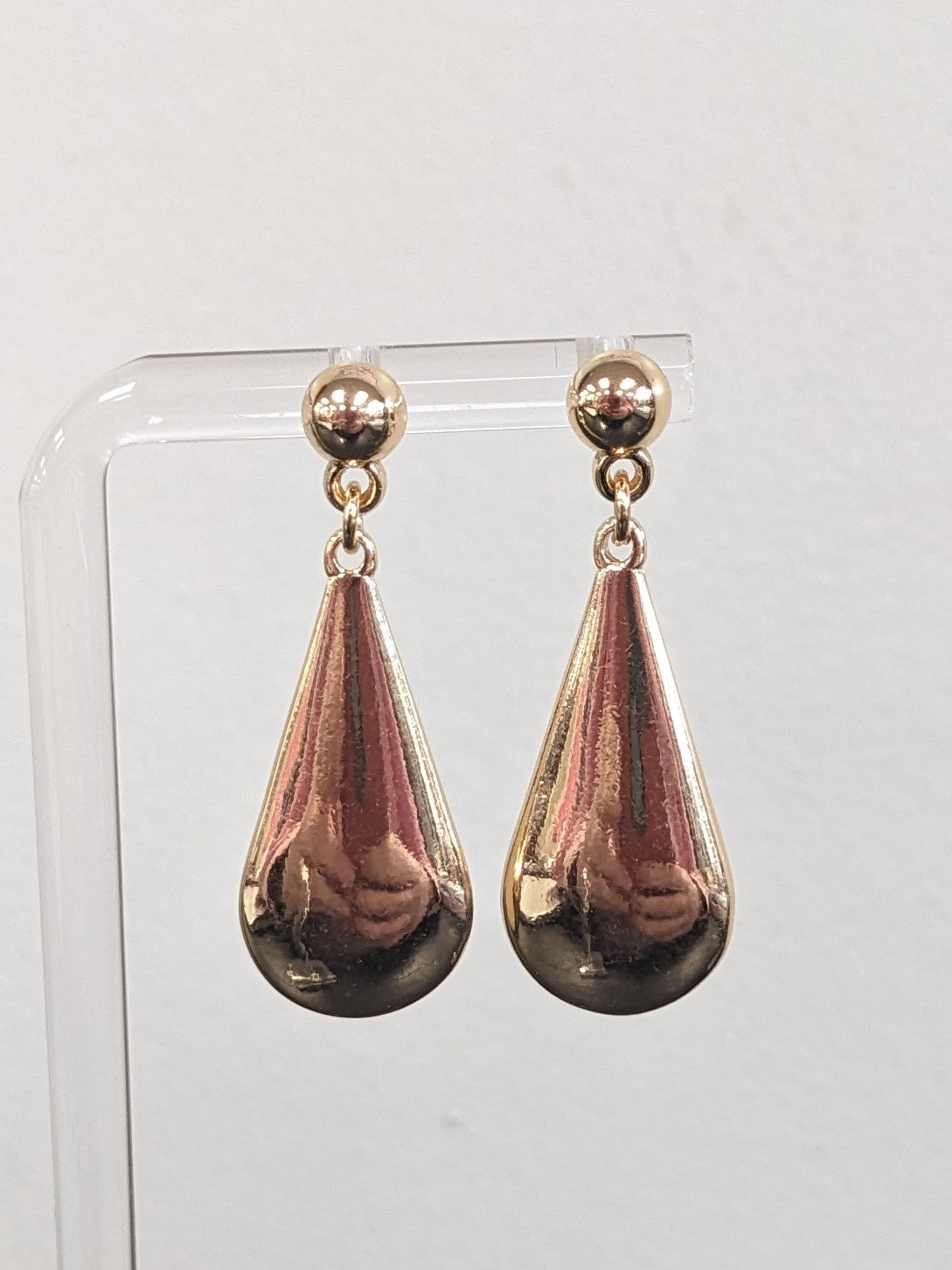 Metal Teardrop Earrings