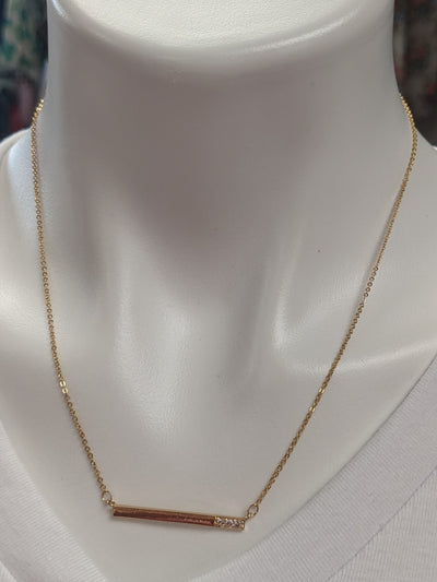 CZ Bar Necklace