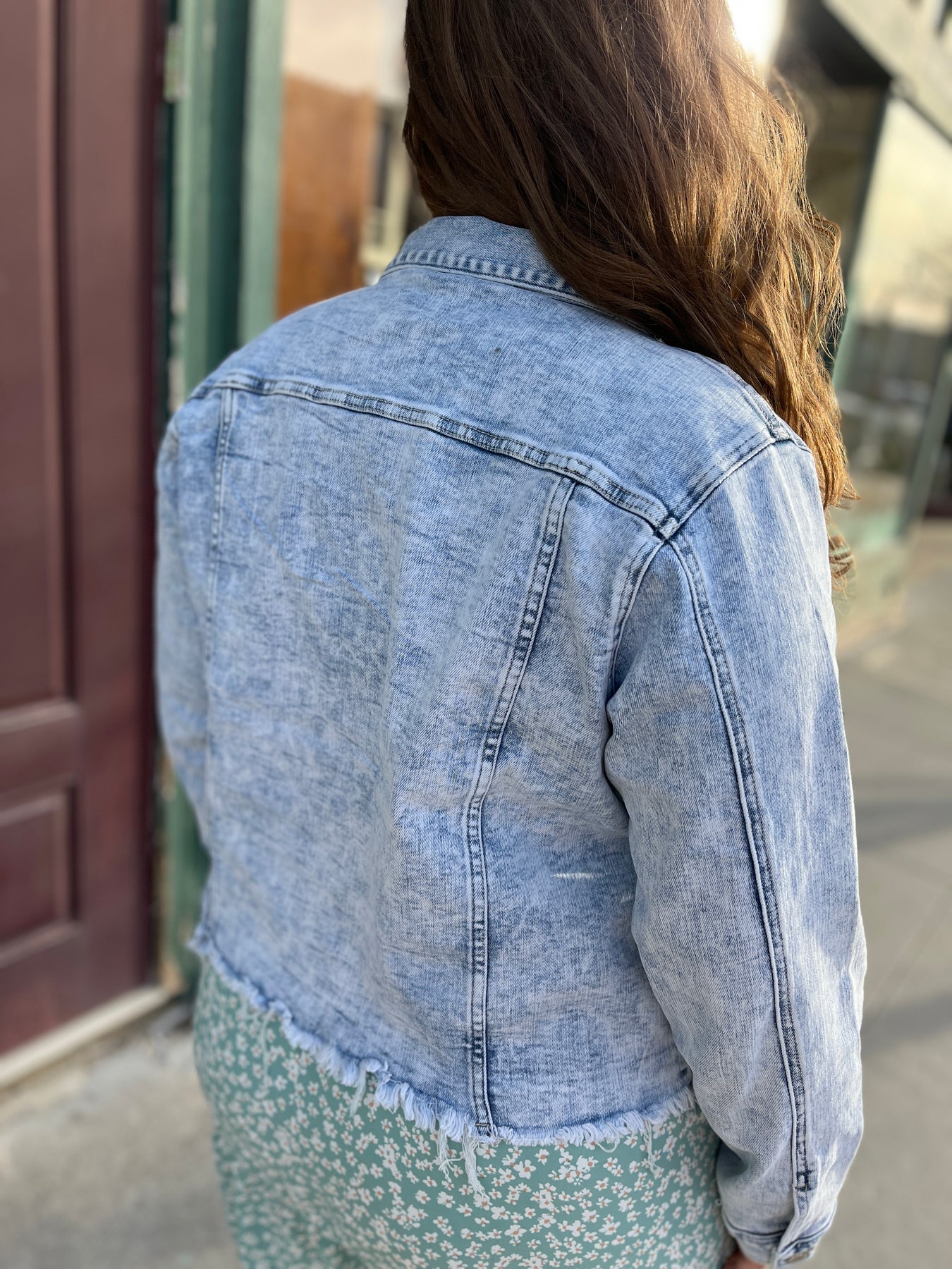 Juliana's Boutique Acid Wash Denim Jacket